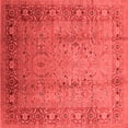 thumbnail image 1 of Ahgly Company Indoor Square Oriental Red Traditional Area Rugs, 8' Square, 1 of 4
