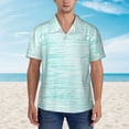 thumbnail image 4 of Bixox Men's Hawaiian Shirts Men's Blue Bright Print Short-Sleeve Shirt-Large, 4 of 8