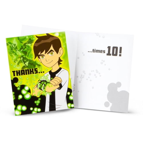 Ben 10 Thank You Notes w/ Envelopes (8ct)