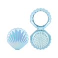 thumbnail image 3 of Travel Ready Foldable Hair Tool Mirror Comb Set In Adorable Shell Case Hair Comb, 3 of 11