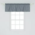 thumbnail image 2 of Ambesonne Floral Window Valance, Eastern Japanese Ornate, 54" X 18", Charcoal Grey Dark Blue, 2 of 3