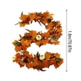 thumbnail image 2 of Artificial Maple Leaf Pumpkin Wreath Thanksgiving Door Decoration with Sunflowers and Berries, 2 of 2