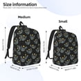 thumbnail image 3 of Honeii Faces Of The Cat Print Canvas College Laptop Backpack, Durable Rucksack Travel Notebook Bag School Backpack Book Bag for Men Women-Medium, 3 of 7