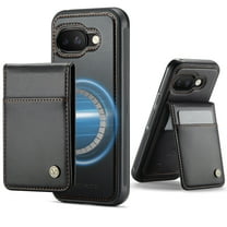 Dteck for Google Pixel 9A Case Detachable Wallet Case with Card Holder,Magnetic for Pixel 9A Case Compatible with MagSafe,2 in 1 PU Leather Shockproof Phone Cover  for Google Pixel 9A 6.3 Inch,Black
