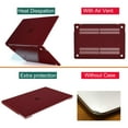 thumbnail image 3 of Mosiso 4 in 1 Macbook Pro 16 Inch Case 2020 2019 Release A2141,Hard Shell Case Cover for MacBook Pro 16’’ with Touch Bar&Touch ID, Marsala Red, 3 of 6
