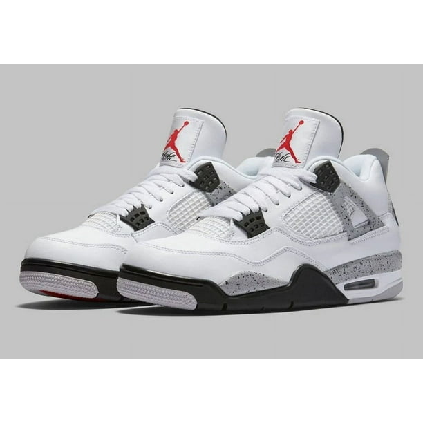 Ni - ke Ni - ke Jordan 4 Retro "White Cement" 2025 Men & GS & PS & TD FULL FAMILY SIZE