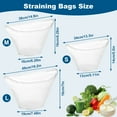 thumbnail image 3 of Reusable Cheesecloth Straining Bag, Nut Milk & Soy Milk Filter, Fine Mesh Vegetable Squeezer for Cooking & Baking, Washable White Large, 3 of 8