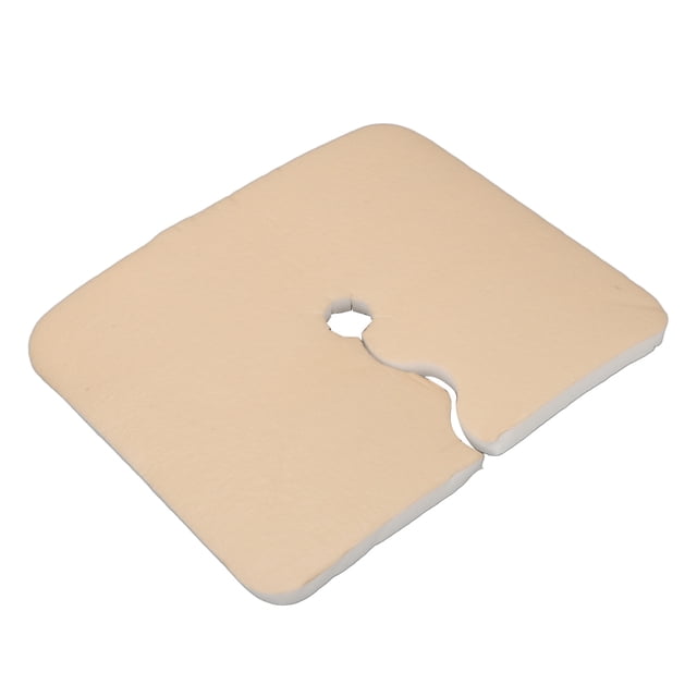 Almohadilla de traqueotomía almohadilla de fijación de traqueotomía quirúrgica Forro transpirable Exudado absorbible Abertura dentada Suave Mantenga la piel seca PVC para Anggrek Otros