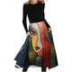 thumbnail image 1 of Vestido Retro Vestido de Manga Larga Para Mujer Vintage Floral Acampanado A-Line Swing Fiesta Informal Vestidos de Cuello Redondo Con Bolsillos Odeerbi ODB116436, 1 of 5