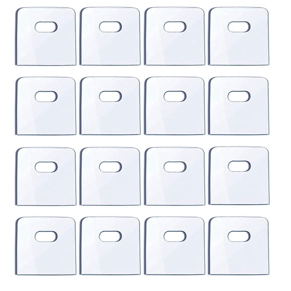16 Set/ 32 Pieces Clear Vertical Blind Repair Tabs, Vertical Blind Repair Vane Savers, Vertical Blinds Replacement Slats