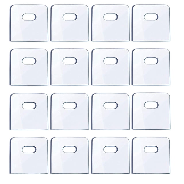 16 Set/ 32 Pieces Clear Vertical Blind Repair Tabs, Vertical Blind Repair Vane Savers, Vertical Blinds Replacement Slats