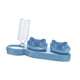 thumbnail image 2 of Cuencos triples para gatos, cuencos elevados e inclinados para agua y comida, suministros para mascotas, bebederos automáticos para exteriores, Azul claro, 2 of 9