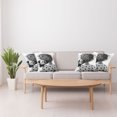 thumbnail image 4 of Ambesonne Cartoon Throw Pillow Cover 4 Pack, Teddy Bear Love, 16", Charcoal Grey White, 4 of 7