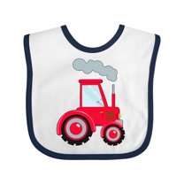 Inktastic Fun Red Tractor Boys or Girls Baby Bib