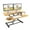 Bamboo, variant on FLEXISPOT Black 30" AlcoveRiser Height Adjustable Desk Converter U-Shape with Removable Keyboard Tray