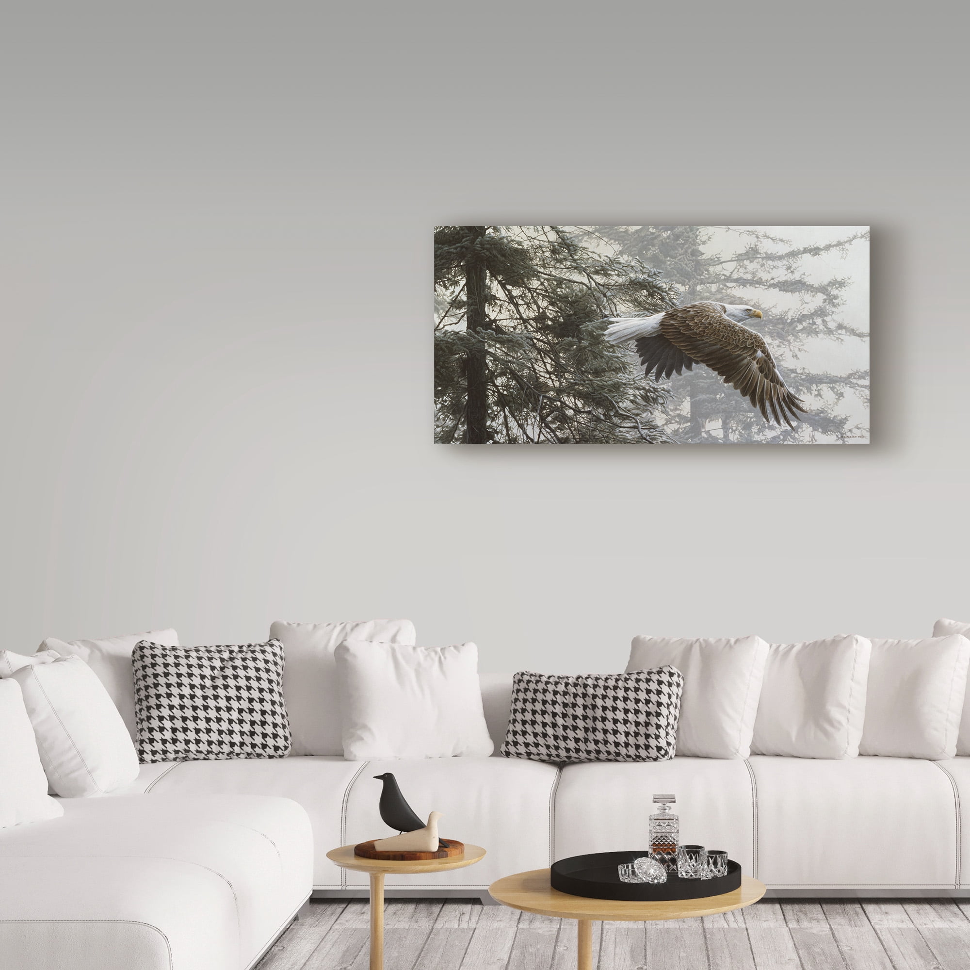 Trademark Fine Art 'Through The Firs' Canvas Art by Ron Parker