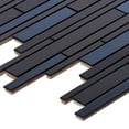 thumbnail image 4 of Modket Black Industrial Style Stainless Steel Metallic Modern Mosaic Tile Backsplash, 4 of 5