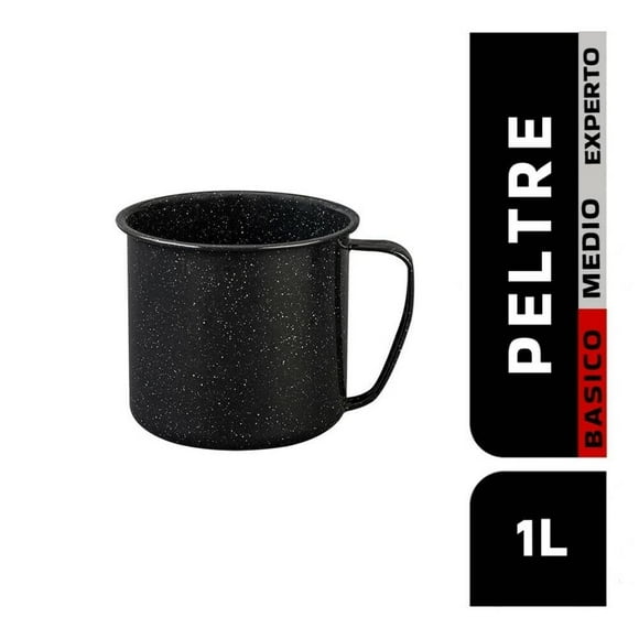 Vaso Cinsa 12 cm Negro Jaspe