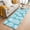 Cyan, Aqua, White, variant on 2x3 Bathroom Rugs, Orange Pineapple Washable Entryway Rug for Hallway Floor, Tropical Summer Botanical Fruits Non Slip Area Rugs Low Pile Carpet for Home Decor