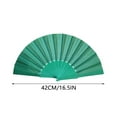 thumbnail image 3 of Iliya Pattern Folding Dance Wedding Party Lace Silk Folding Hand Color Fan, 3 of 5