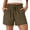 Khaki, variant on Fantaslook Summer Shorts for Women Wide Leg High Waisted Shorts Drawstring Casual Beach Shorts with Pockets