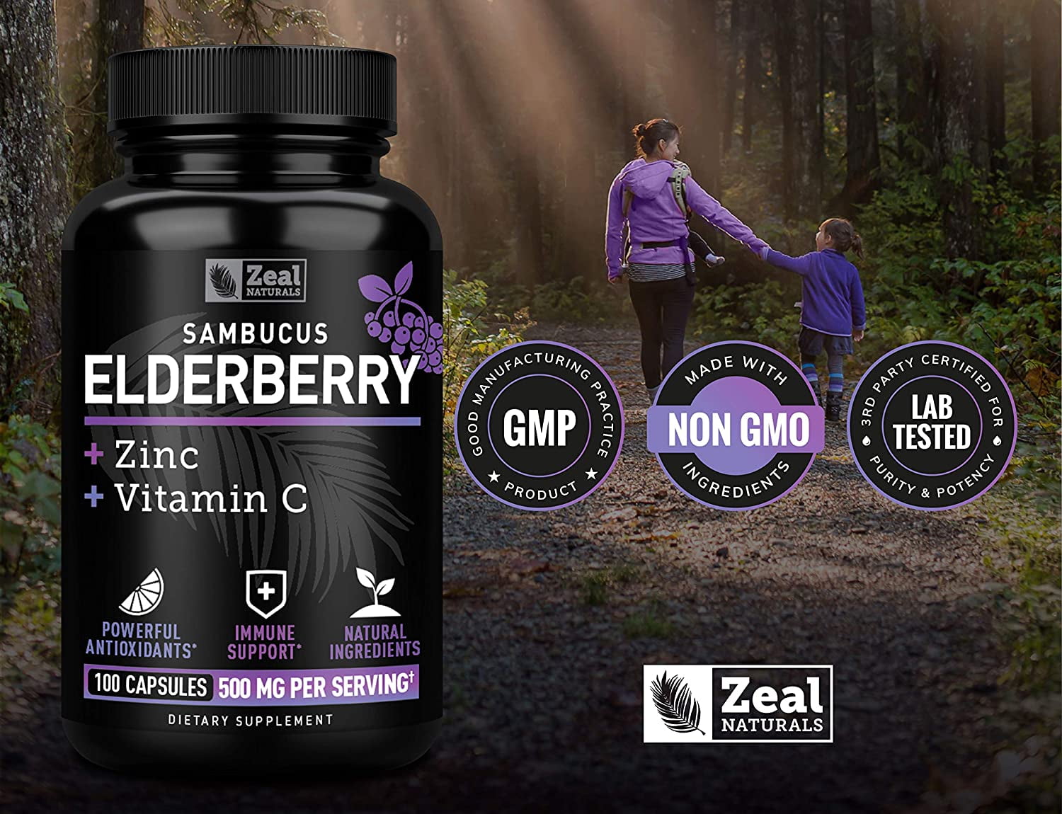 Zeal Naturals Max Strength Elderberry Capsules Zinc Vitamin Zeal Naturals Max Strength Elderberry Capsules Zinc Vitamin