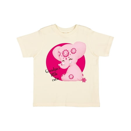 

Inktastic Grandpa s Little Cutie Pink Elephant Aditi Gift Toddler Boy Girl T-Shirt