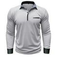 thumbnail image 1 of Besolor Men's Long Sleeve Shirts Casual Loose Athletic Work Business Button down Collared Lightweight Tops Blouse, 1 of 4