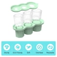 thumbnail image 3 of ievspot Silicone Ice Mold Cylinder Hollow Shape Stackable Juice Whiskey Cocktail Ice Cubes Maker, 3 of 8