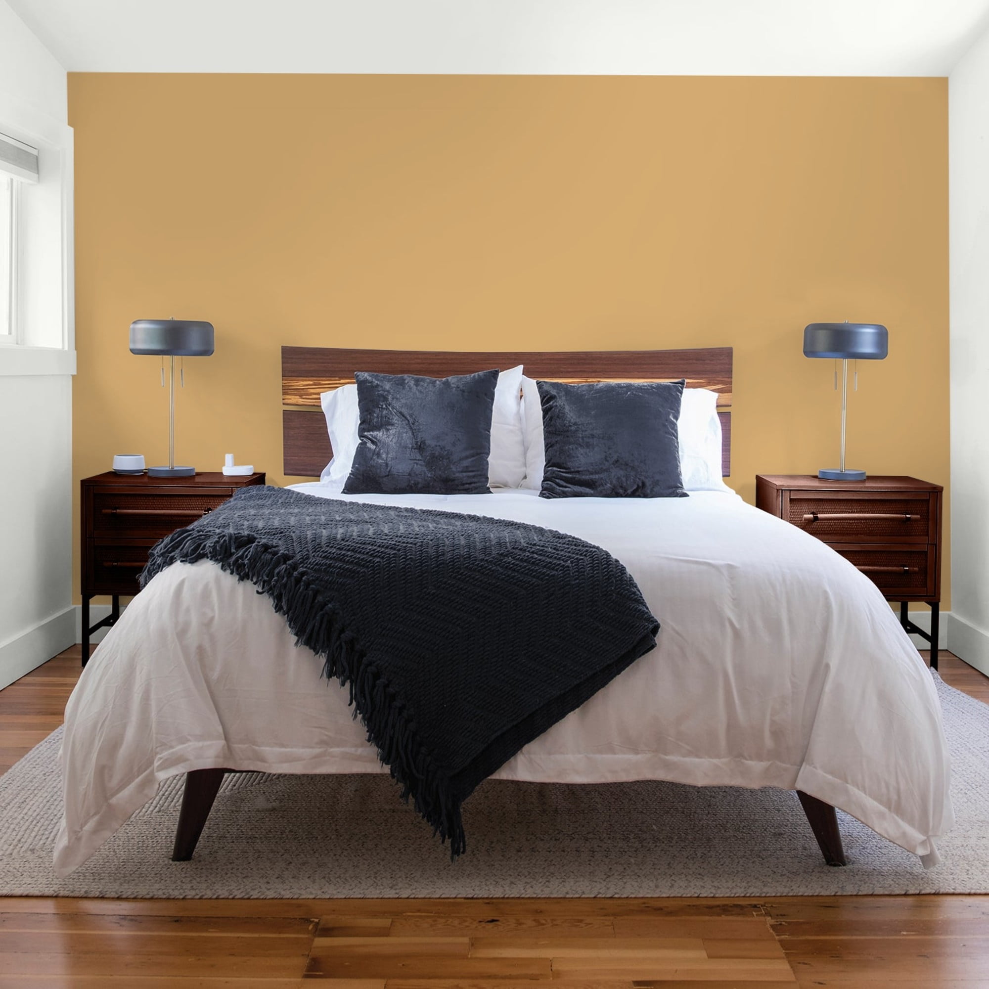 Glidden One Coat Good Life / Yellow Flat Interior Paint with Primer, 1 Gallon