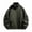 01# Army Green, variant on Men's Casual Flight Jacket with Pockets Stand Collar Bomber Fit Lightweight Cotton Zip Front Streetwear Outerwear for Spring Autumn M-5XL