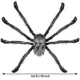 thumbnail image 2 of 6.6 ft Light Up Giant Spider Halloween Decorations Outdoor,Scary Spider Halloween Outdoor Party Decorations Props Halloween Yard Decorations,Warm, 2 of 9