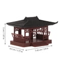 thumbnail image 5 of PTOOTP Mini Resin Figurine Assorted Tiny Pavilion Statue Decorative Collectible Home Office Desk Decor 1 Piece, 5 of 7