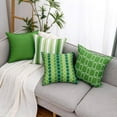 thumbnail image 5 of Green Outdoor Pillow Covers Waterproof 18x18 Set of 4, Lime Green Outdoor Pillows Decorative Spring Summer Throw Pillow Covers 18 x 18, Outdoor Porch Patio Decor Pillows (No Inserts), 5 of 6