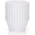 thumbnail image 1 of Paquete de 12 moldes para muffins reutilizables (blancos), silicona premium, ecológicos, sin BPA, molde para magdalenas, moldes para muffins, 1 of 5