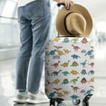 thumbnail image 2 of White Cartoon Fantasy Dinosaurs Pattern Luggage Cover Fashion Suitcase Cover Baggage Covers Fit 25-28 Inch Luggage (Go Travel), 2 of 5