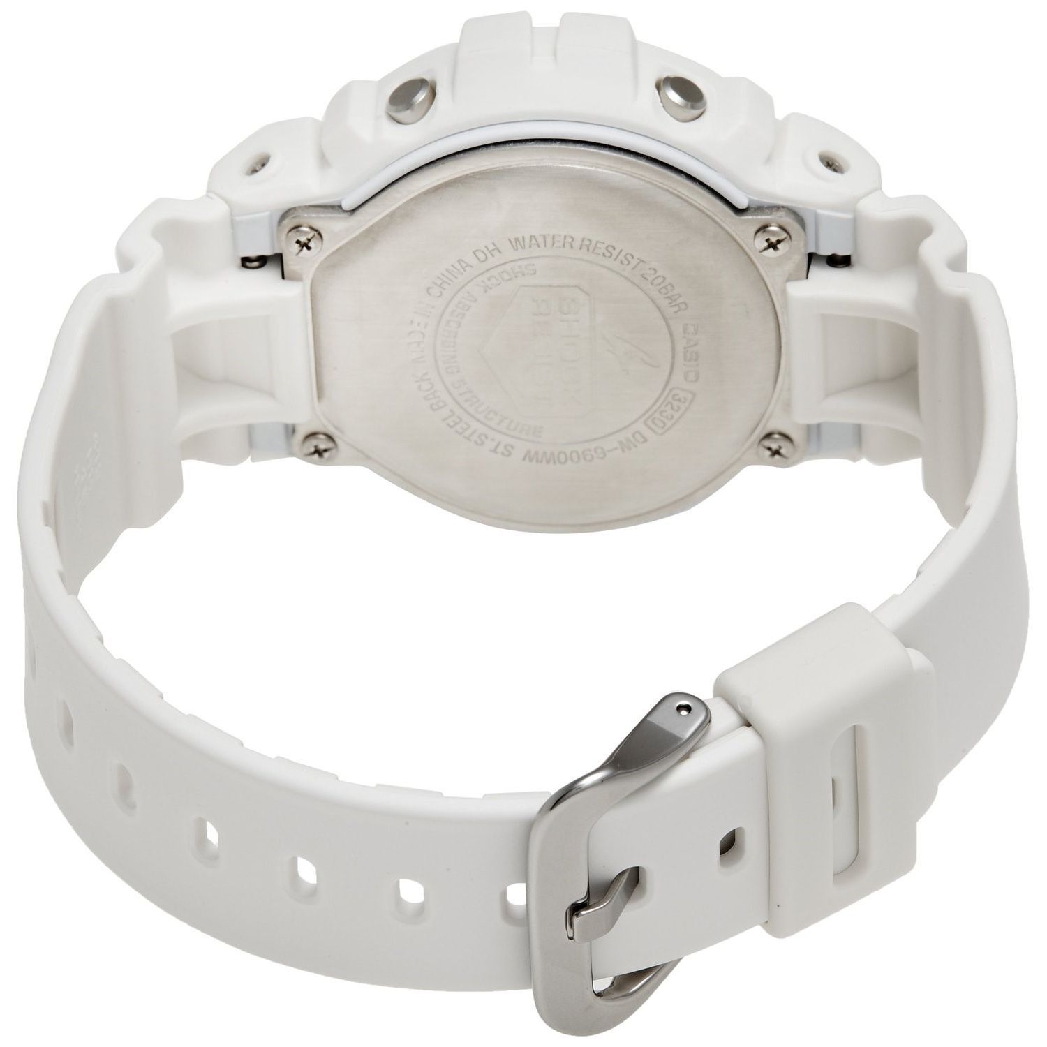 G-Shock Digital Quartz 200m White Resin Watch DW6900WW-7 - Walmart.com