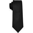 thumbnail image 1 of Jinsinto Men's Ties Solid Pure Color Plain Formal Black Ties For Men, 1 of 5