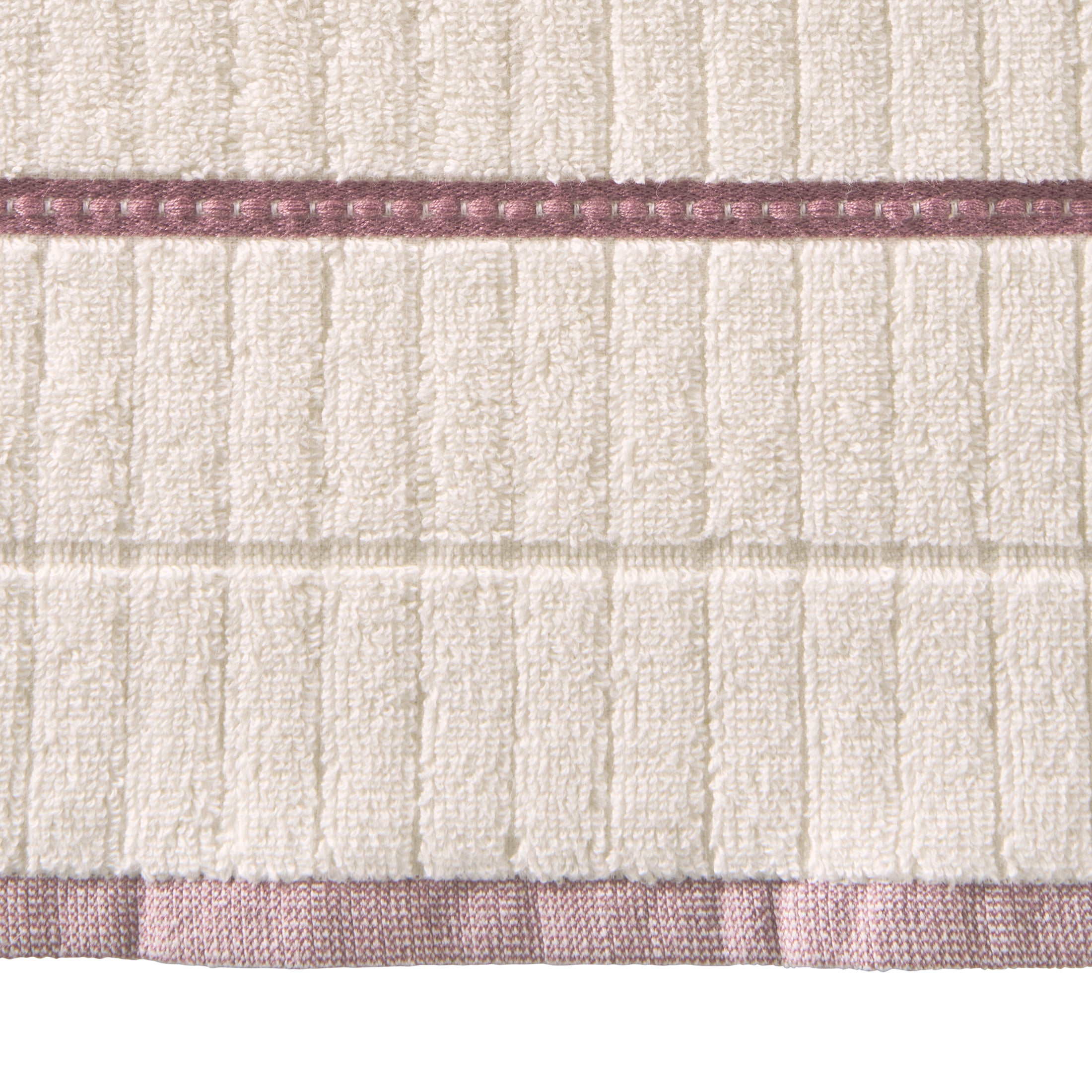 Better Homes & Gardens Soft Cotton Textured 4 Piece Bath Towel Set,Violet Gem