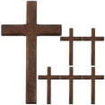 thumbnail image 1 of 6 cruces de madera para oración, de escritorio, pequeñas, para sostener, cristianas y católicas., 1 of 7