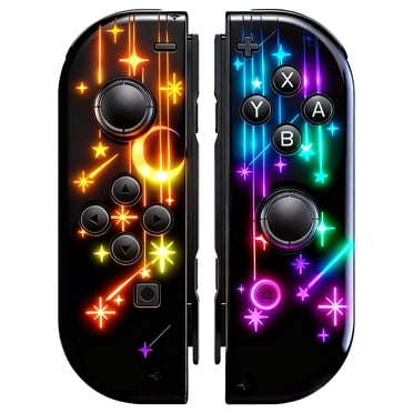 Swtich Remote Controllers Compatible with Nintendo Switch Controller,Swtich Replacement with RGB Lighting,Supports Dual Vibration/Motion Control