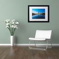 thumbnail image 3 of Trademark Fine Art "Blue Hour in Front of the Eiffel Tower" Canvas Art by Mathieu Rivrin, White Matte, Black Frame, 3 of 4