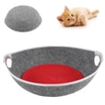 thumbnail image 4 of Animal de Compagnie avec Coussinet, Résistance à la Traction Forte Maison de Chat, Litière pour Chat Résistant à l'Usure Lit de Couchage pour Chat Maison Gris, 4 of 8