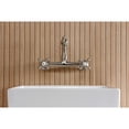 thumbnail image 4 of Kingston Brass KS7258AX English Country Double-Handle 2-Hole Wall Mount Bathroom Faucet in Brushed Nickel, 4 of 8