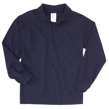 Boy's Official School Uniform Long-Sleeve Polo