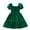 Green, variant on vdgthytj Toddler Baby Girls Dress Ruffle Puff Sleeve Square Neck Smocked A-Line Princess Party Dress Summer Outfits