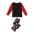 thumbnail image 6 of Matching Family Christmas Pajamas Casual Long Sleeve Santa Print Tops + Pants Set, 6 of 10