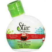 Stur Water All-Natural Stevia Liquid Water Enhancer, Freshly Fruit Punch, 1.4 fl oz, (Pack of 3)
