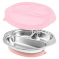 thumbnail image 2 of CHUANK Stainless Steel Liner Baby Suction Plate Large Capacity Heat Resistant Baby Divided Plate With Silicone Sucker for Babies and Toddlers, 2 of 9