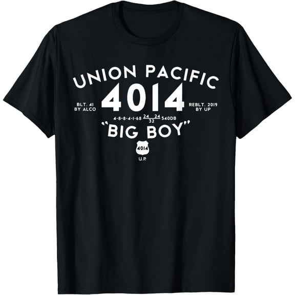 Big Boy 4014 Union Pacific Steam Engine Railroad T-Shirt BLACK Unisex S-5XL Hot Trending Shirt, Vintage Birthday Gift